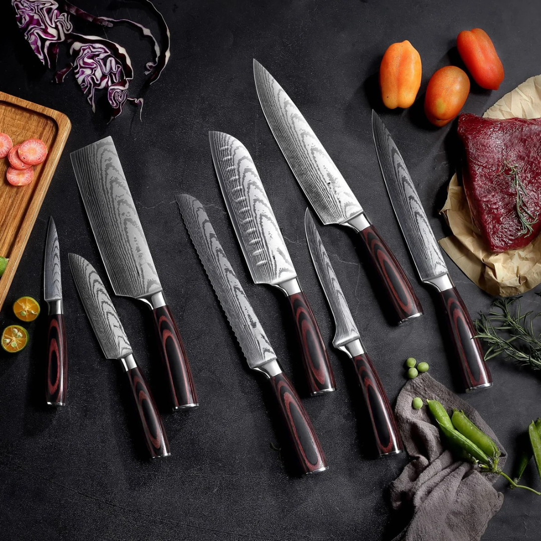 Asiatisches Messerset - 8 file