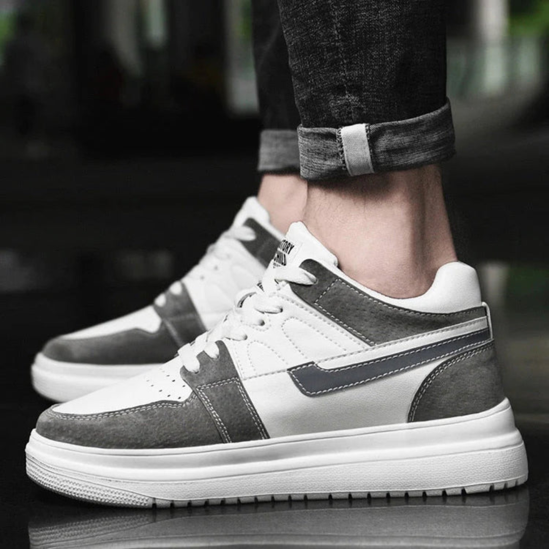 Scarpe da ginnastica comode da uomo di colore grigio