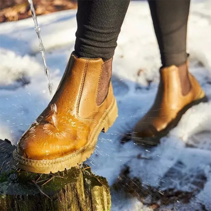 Scarpe da lavoro con rivestimento in legno