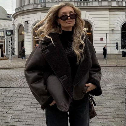 Giacca invernale Damen Kunstleder