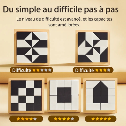 Mini puzzle educativo in legno