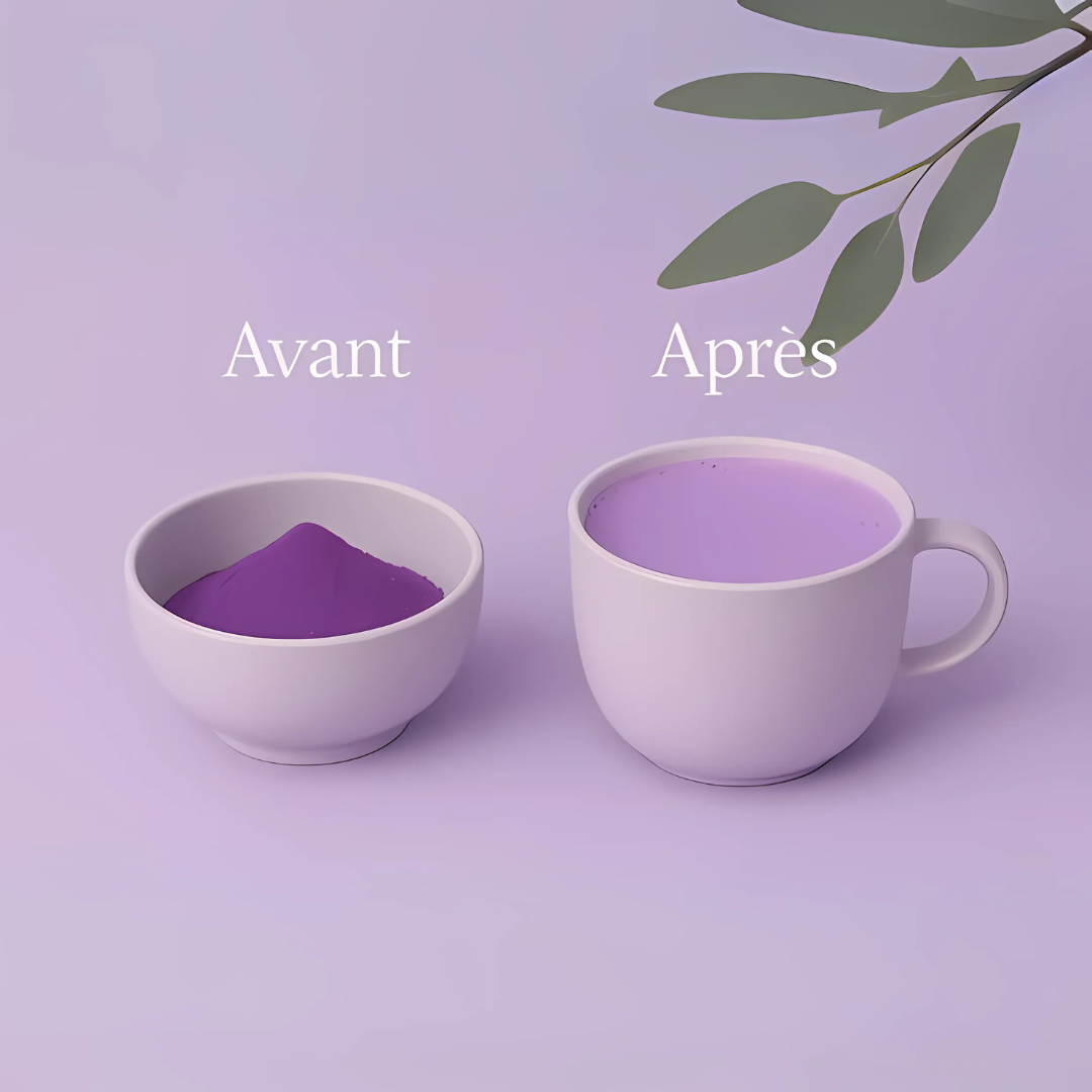 Polvere di viola naturale per latte