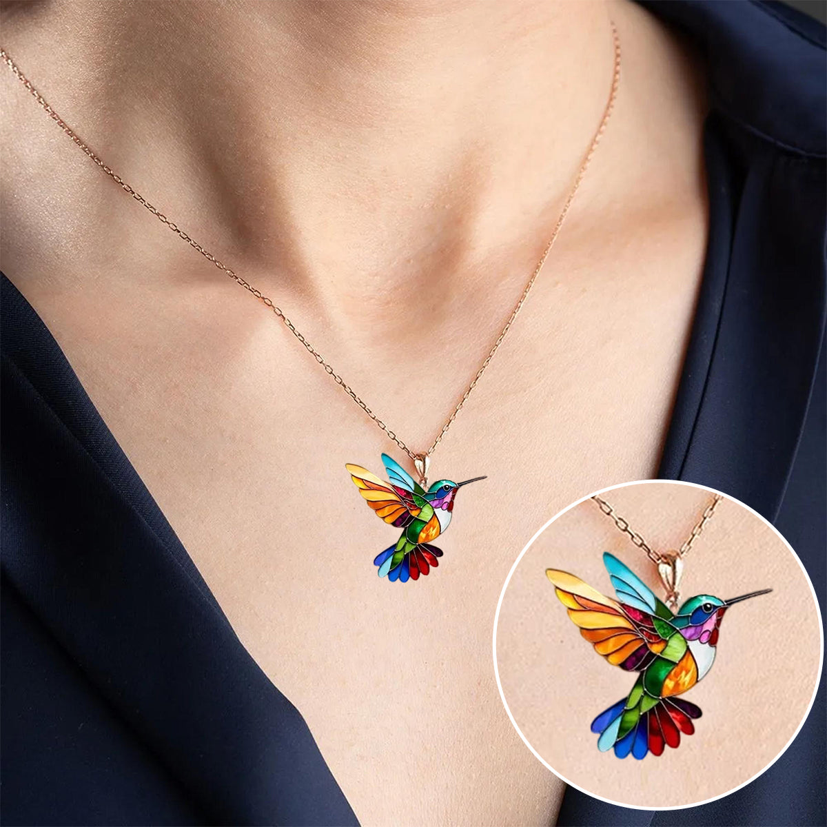 Auréa™ - Collana Colibrì Eleganza