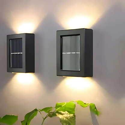 Lampada da parete solare impermeabile per esterni