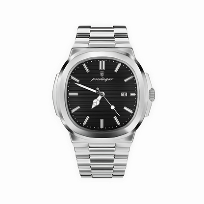Armbanduhr minimalista Weiß Edelstahl