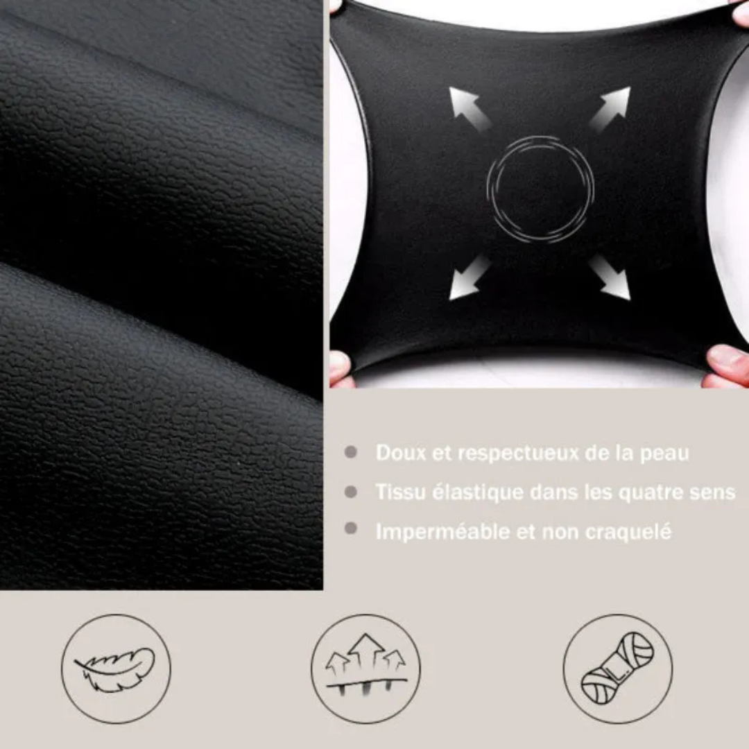 Pantaloni a vita alta effetto pelle