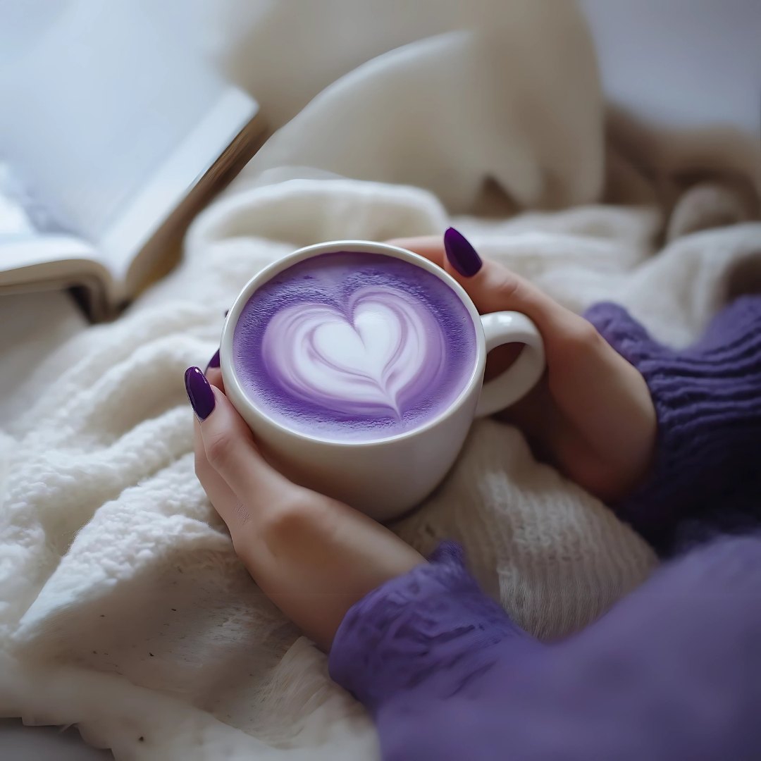 Polvere di viola naturale per latte