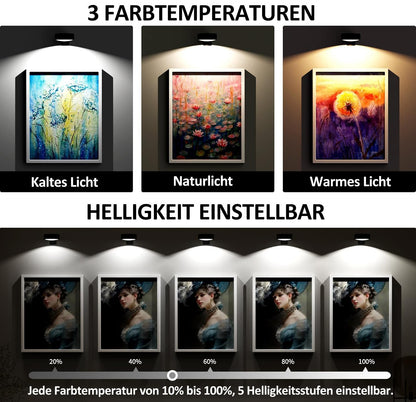 Magnetisches Mallicht con 13 Beleuchtungsmodi