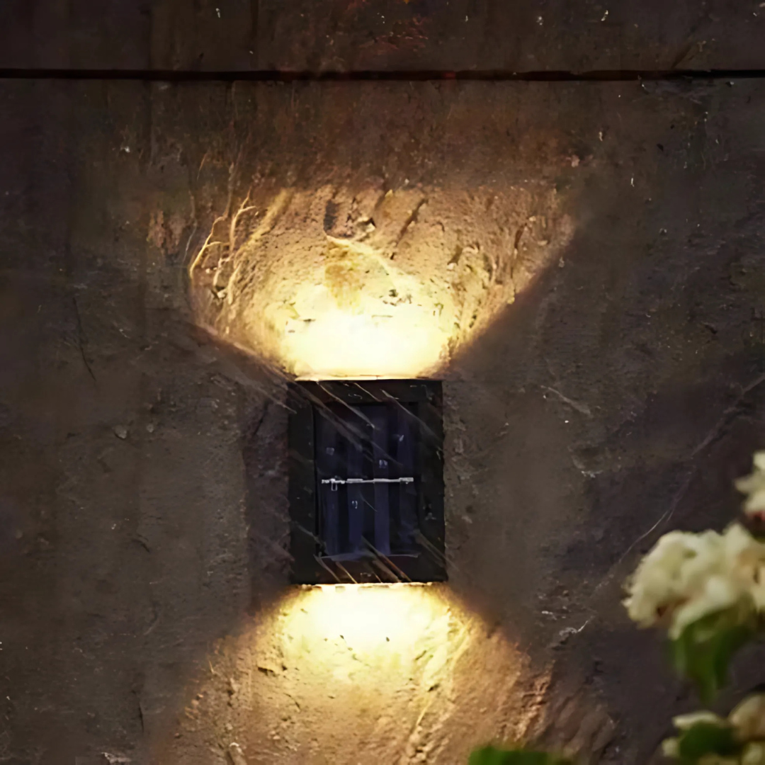 Lampada da parete solare impermeabile per esterni
