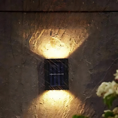 Lampada da parete solare impermeabile per esterni