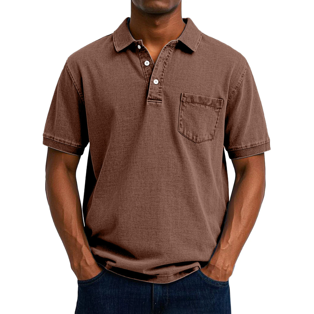 Polo casual vintage da uomo
