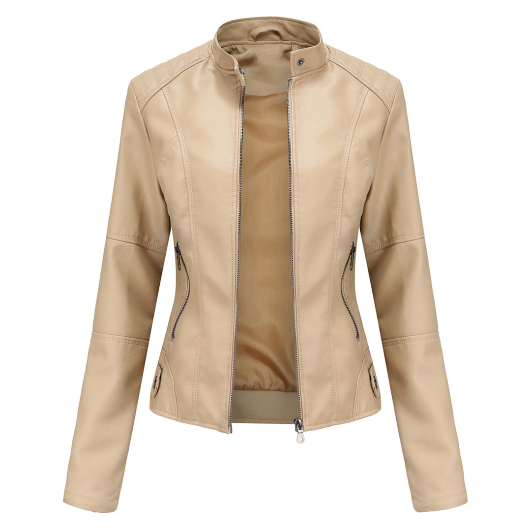 Milena™ - Elegante giacca di pelle