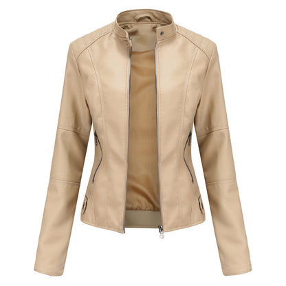 Milena™ - Elegante giacca di pelle