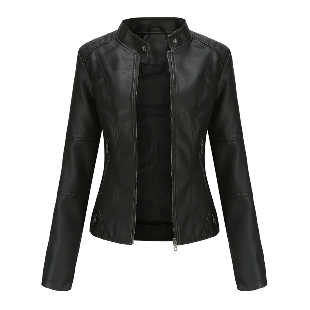Milena™ - Elegante giacca di pelle