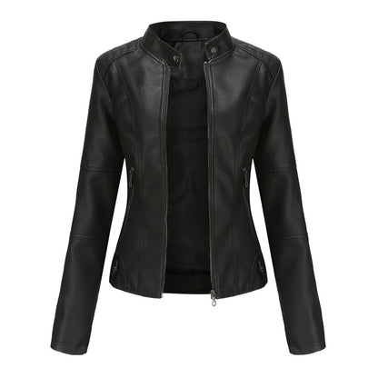 Milena™ - Elegante giacca di pelle