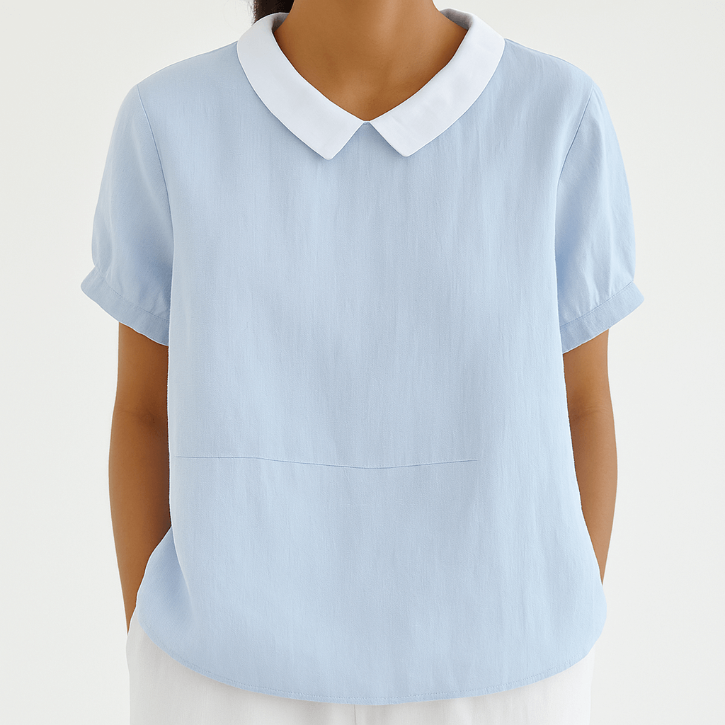 Camille™ | Camicetta fluida con colletto chic