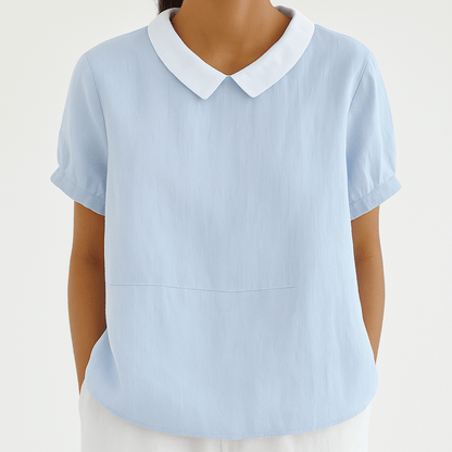 Camille™ | Camicetta fluida con colletto chic