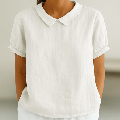 Camille™ | Camicetta fluida con colletto chic