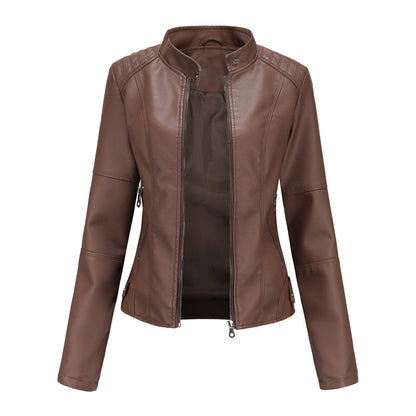 Milena™ - Elegante giacca di pelle