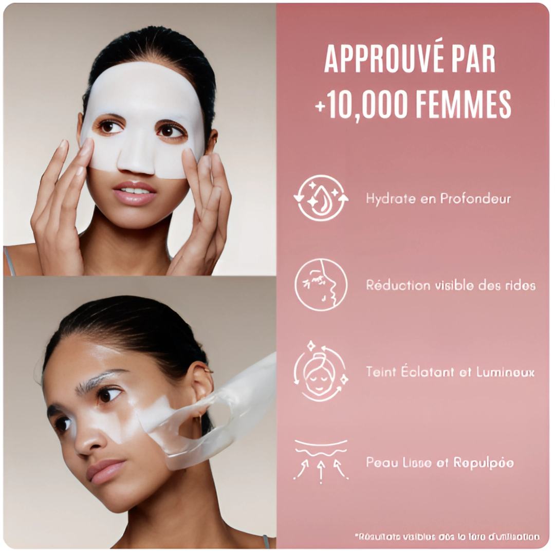 Maschera viso al bio-collagene