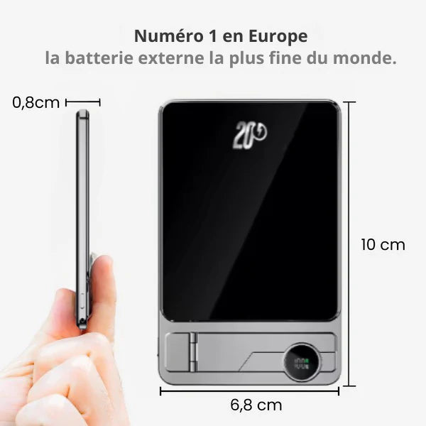 Portabatterie magnetico 2 in 1