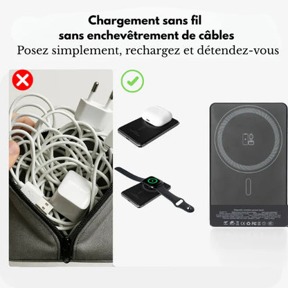 Portabatterie magnetico 2 in 1