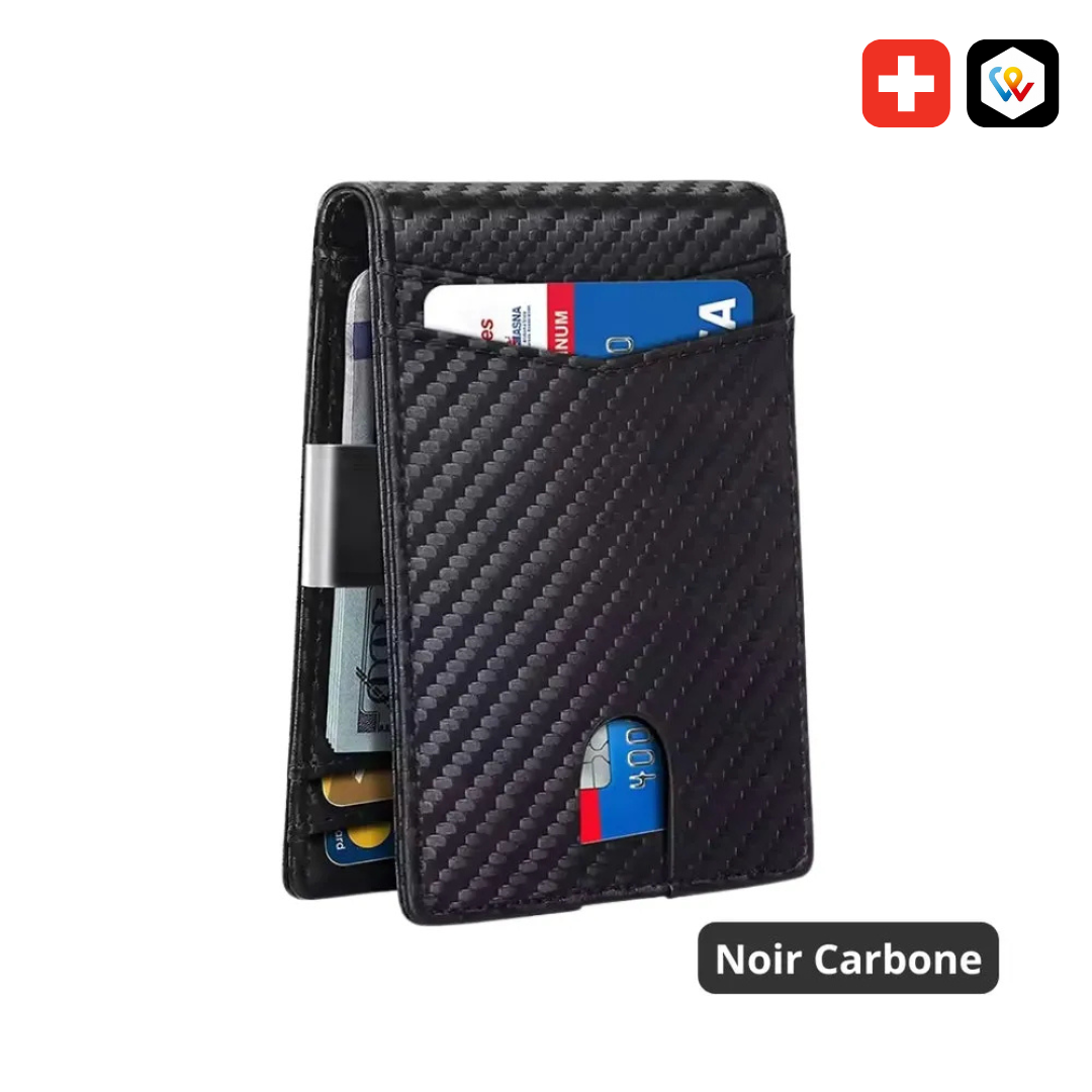 Portafoglio in pelle anti-RFID