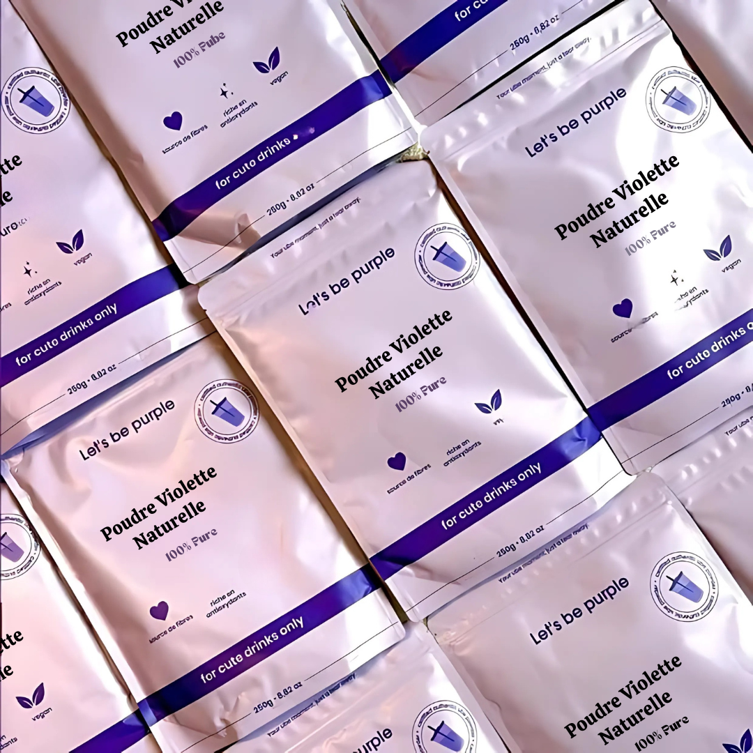 Polvere di viola naturale per latte