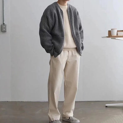 Cardigan unisex in maglia oversize