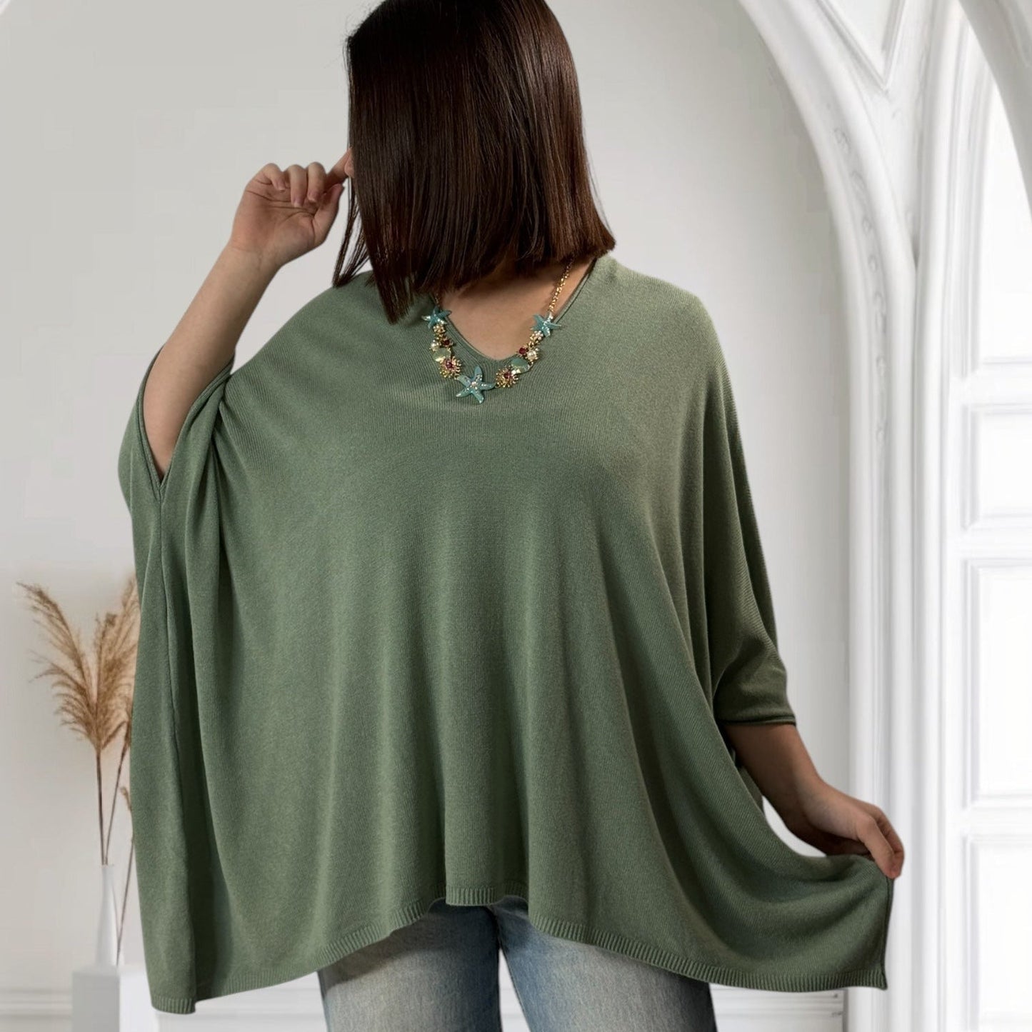 MERINGA - MAGLIA FLUIDA FINO ALLA TAGLIA 56/58