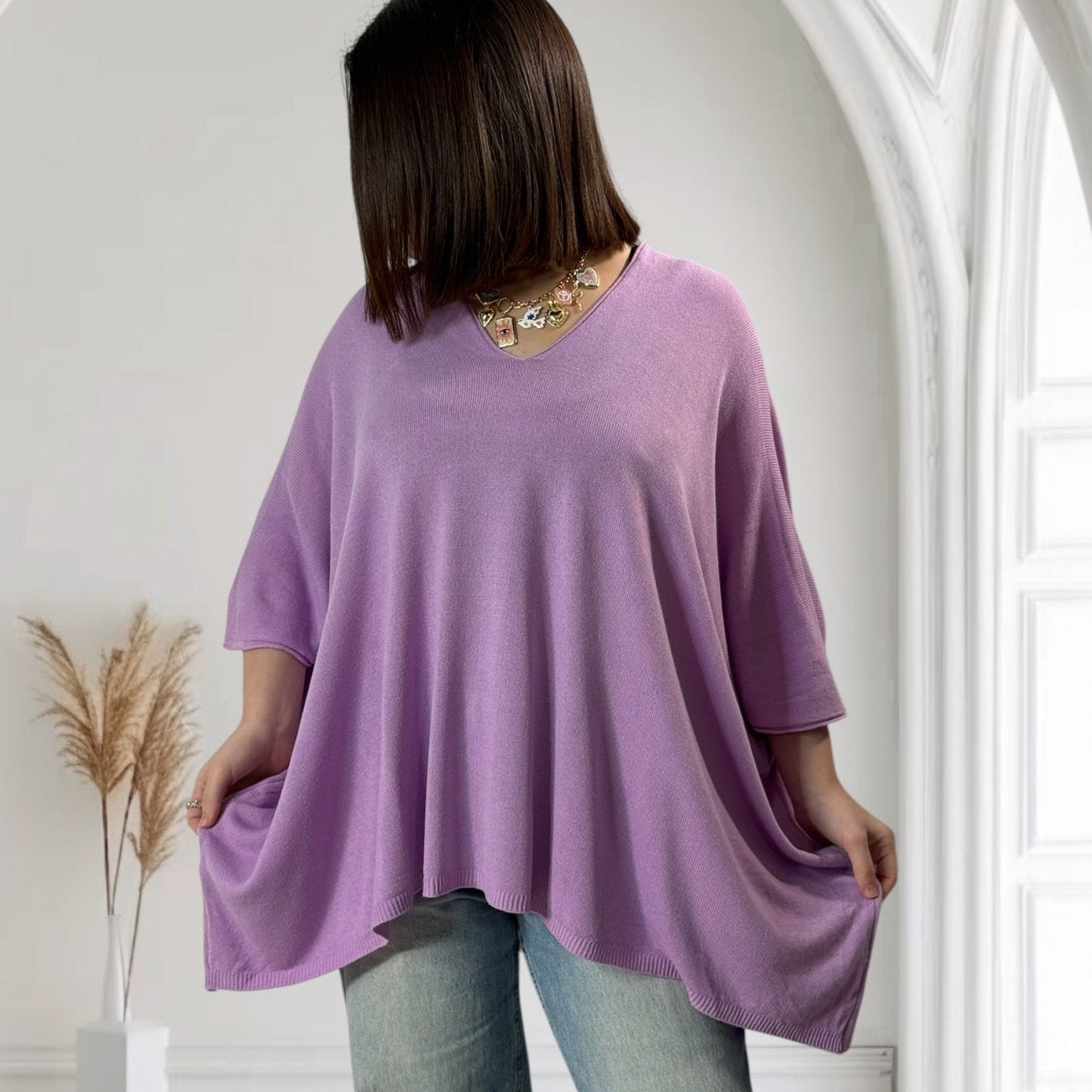 MERINGA - MAGLIA FLUIDA FINO ALLA TAGLIA 56/58