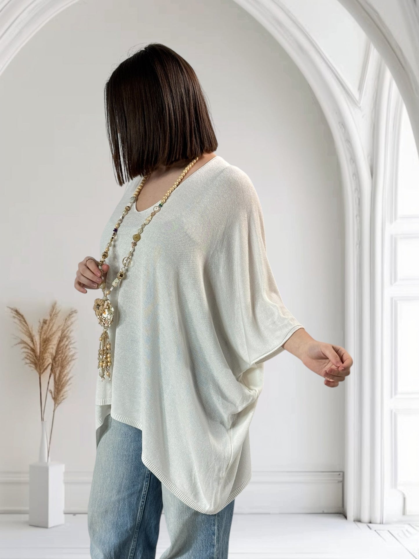MERINGA - MAGLIA FLUIDA FINO ALLA TAGLIA 56/58