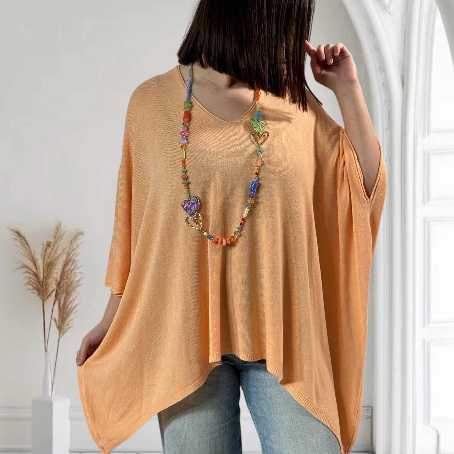 MERINGA - MAGLIA FLUIDA FINO ALLA TAGLIA 56/58