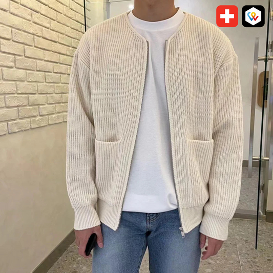 Cardigan unisex in maglia oversize
