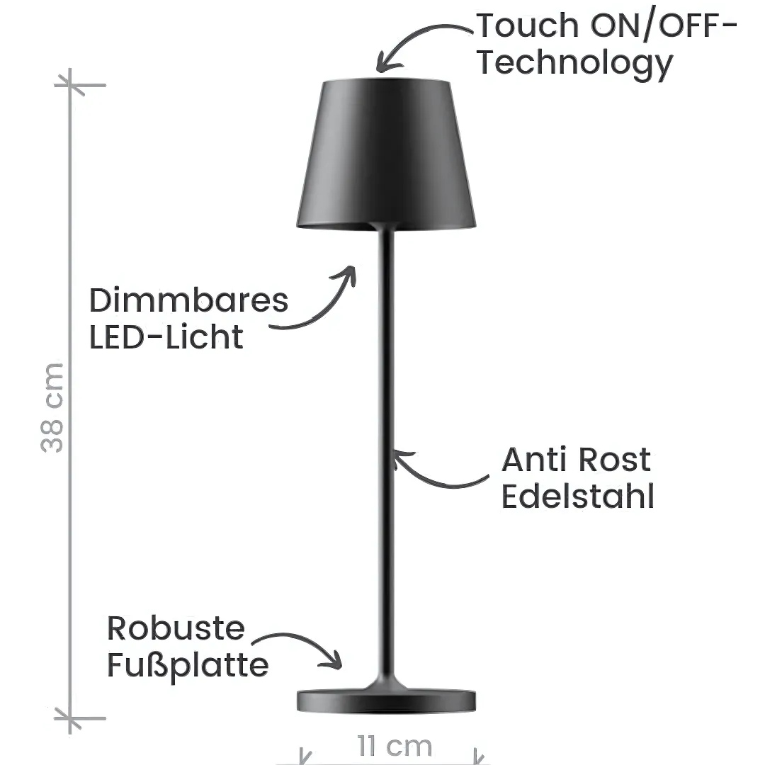 Tischlampe cablata e flessibile con 1+1 offerta gratuita