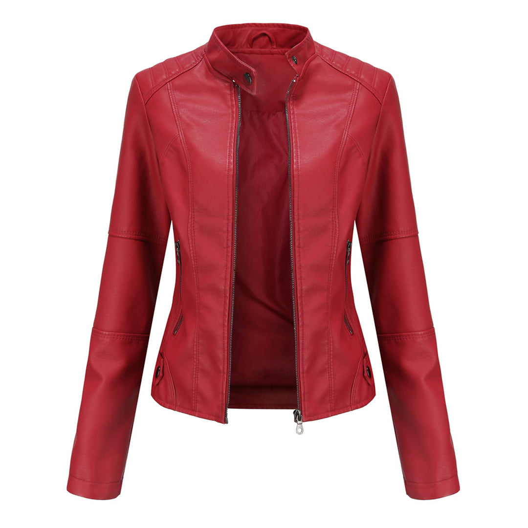Milena™ - Elegante giacca di pelle