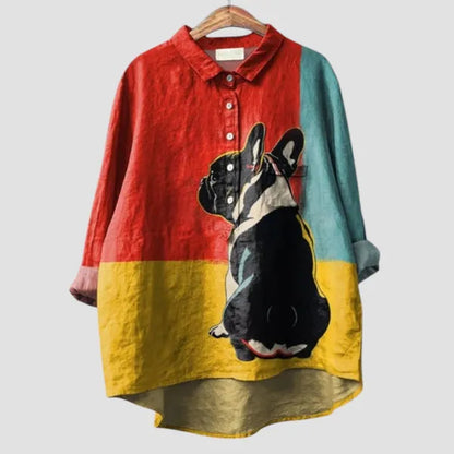 Camicia floreale fluida