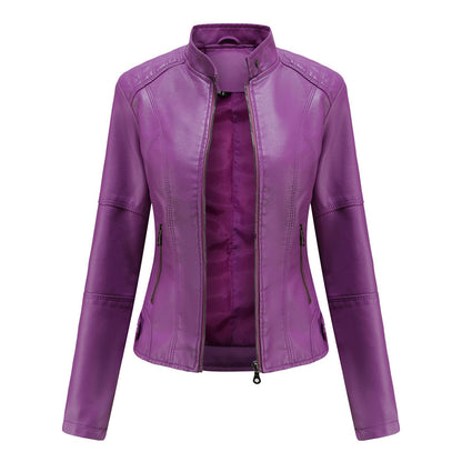 Milena™ - Elegante giacca di pelle