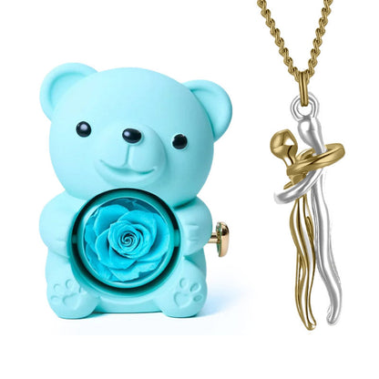 Set orso e collana Amore eterno