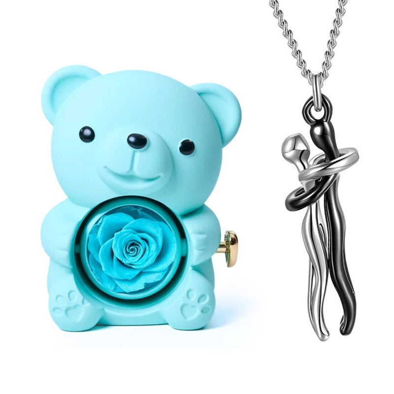 Set orso e collana Amore eterno