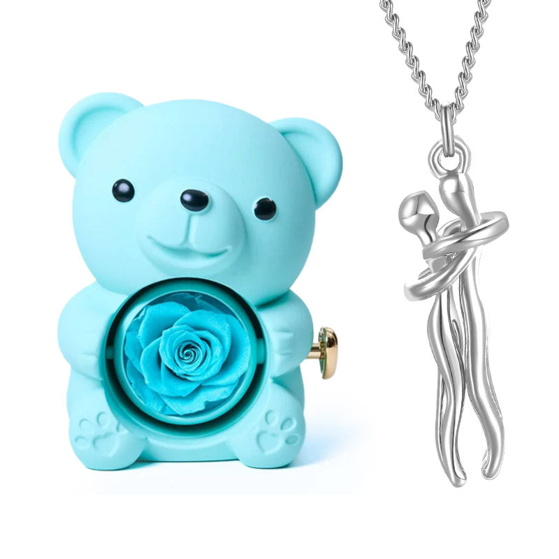 Set orso e collana Amore eterno