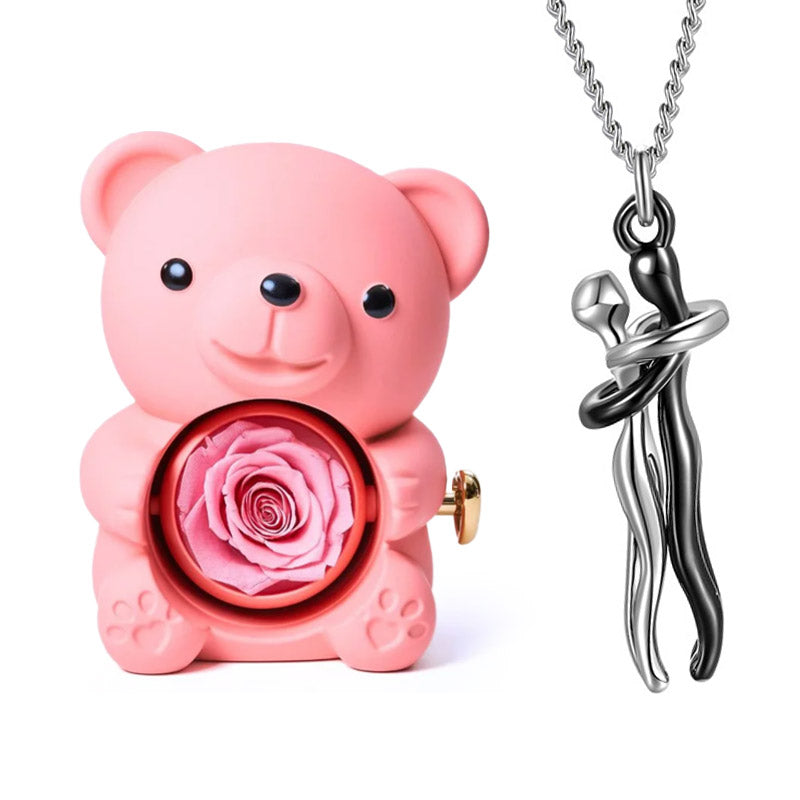 Set orso e collana Amore eterno