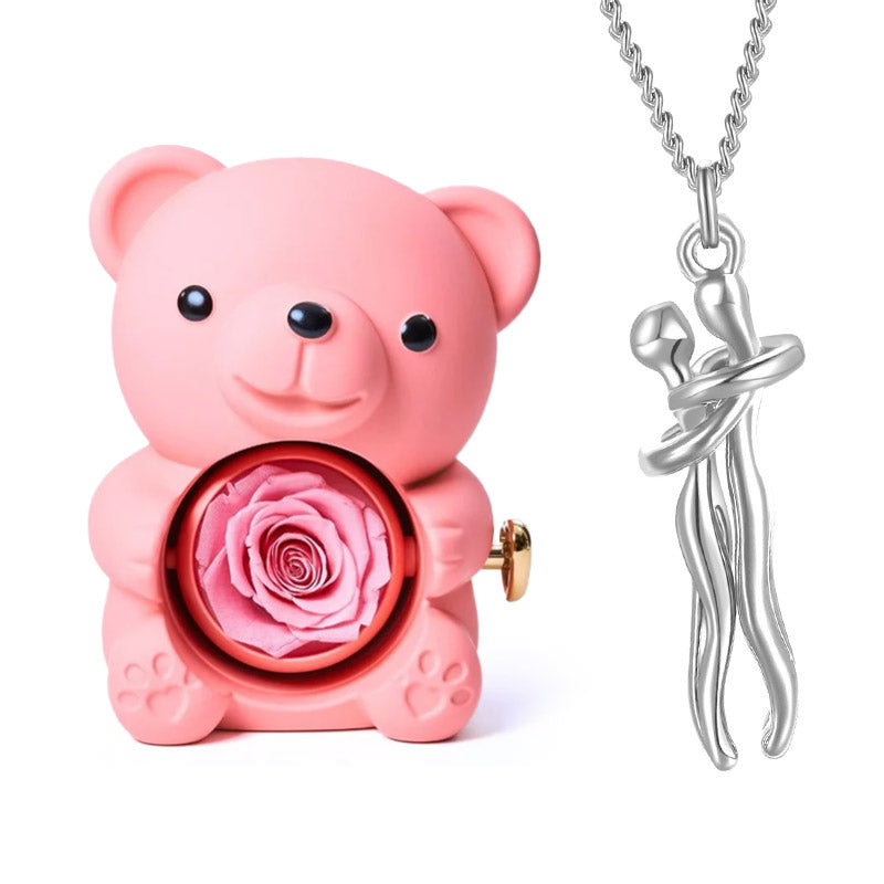 Set orso e collana Amore eterno