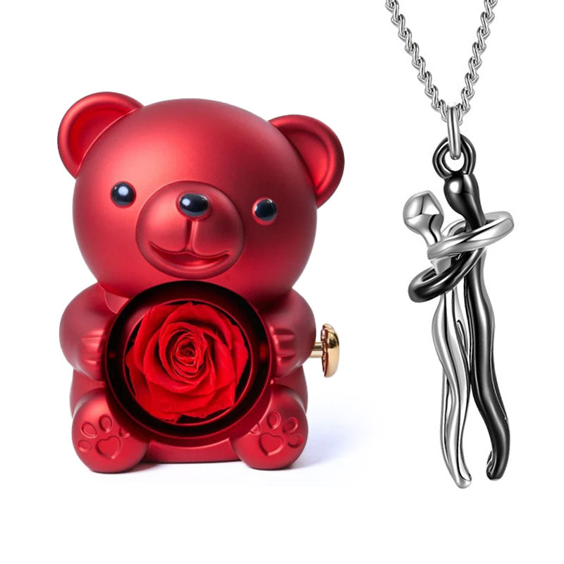 Set orso e collana Amore eterno