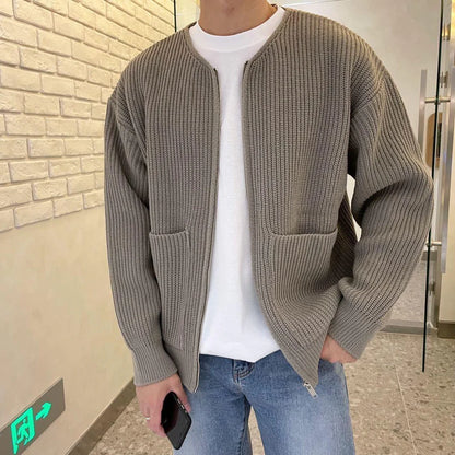 Cardigan unisex in maglia oversize