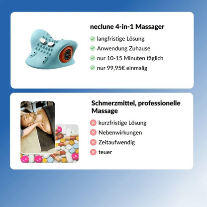 Multifunktionales 4-in-1 Nackenmassagegerät