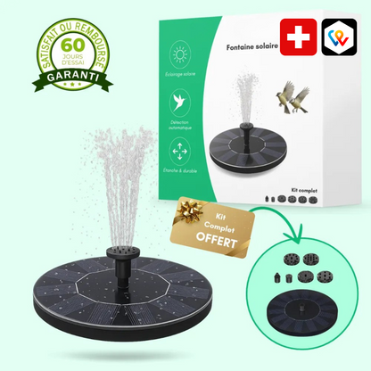 Fontana solare per laghetti e giardini - Autonoma e decorativa