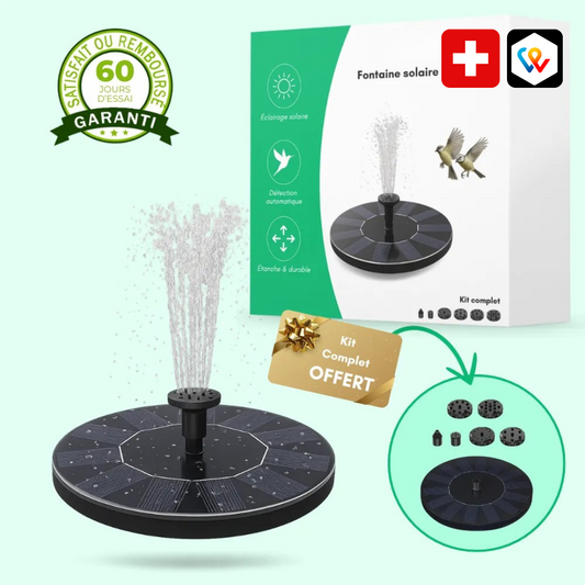 Fontana solare per laghetti e giardini - Autonoma e decorativa