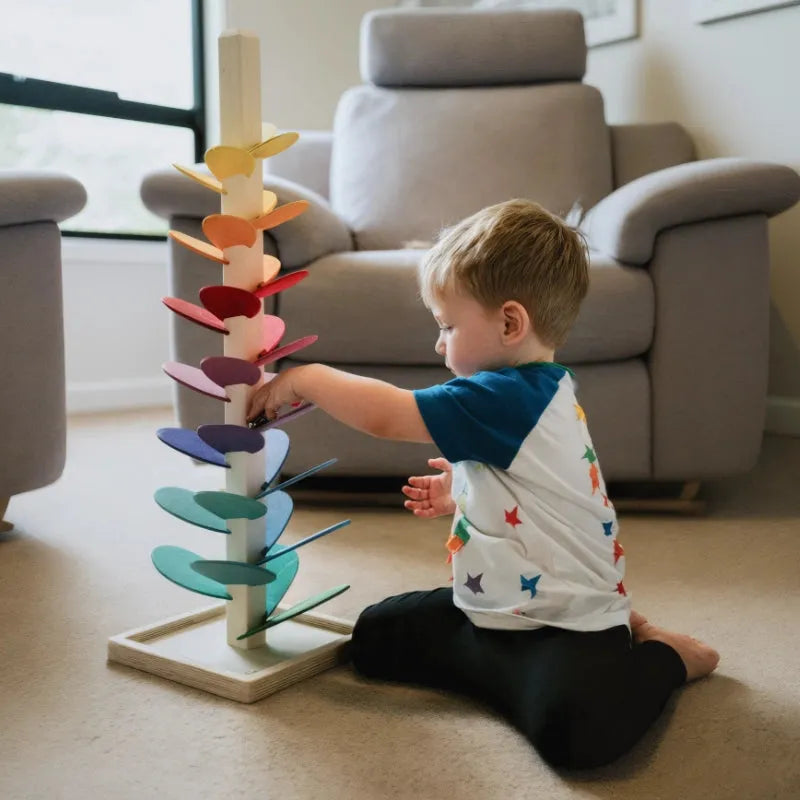 Albero musicale in legno arcobaleno