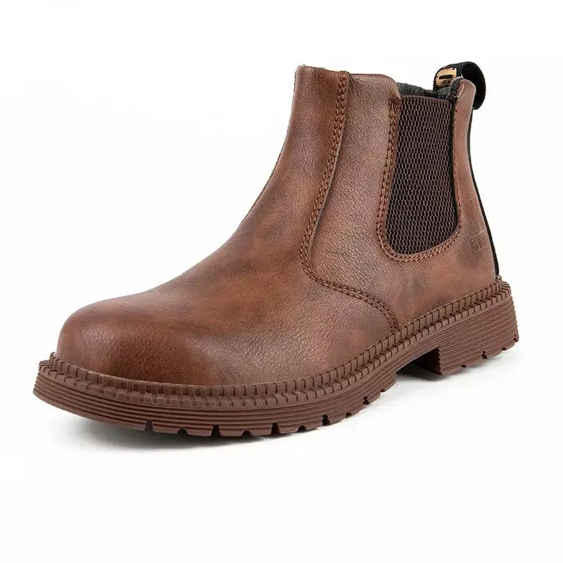 Scarpe da lavoro con rivestimento in legno